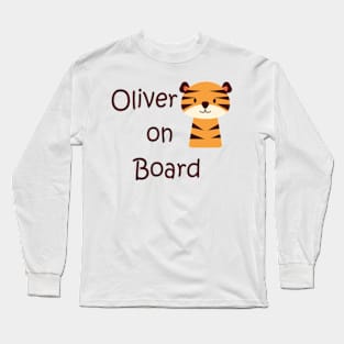 Oliver on board sticker Long Sleeve T-Shirt